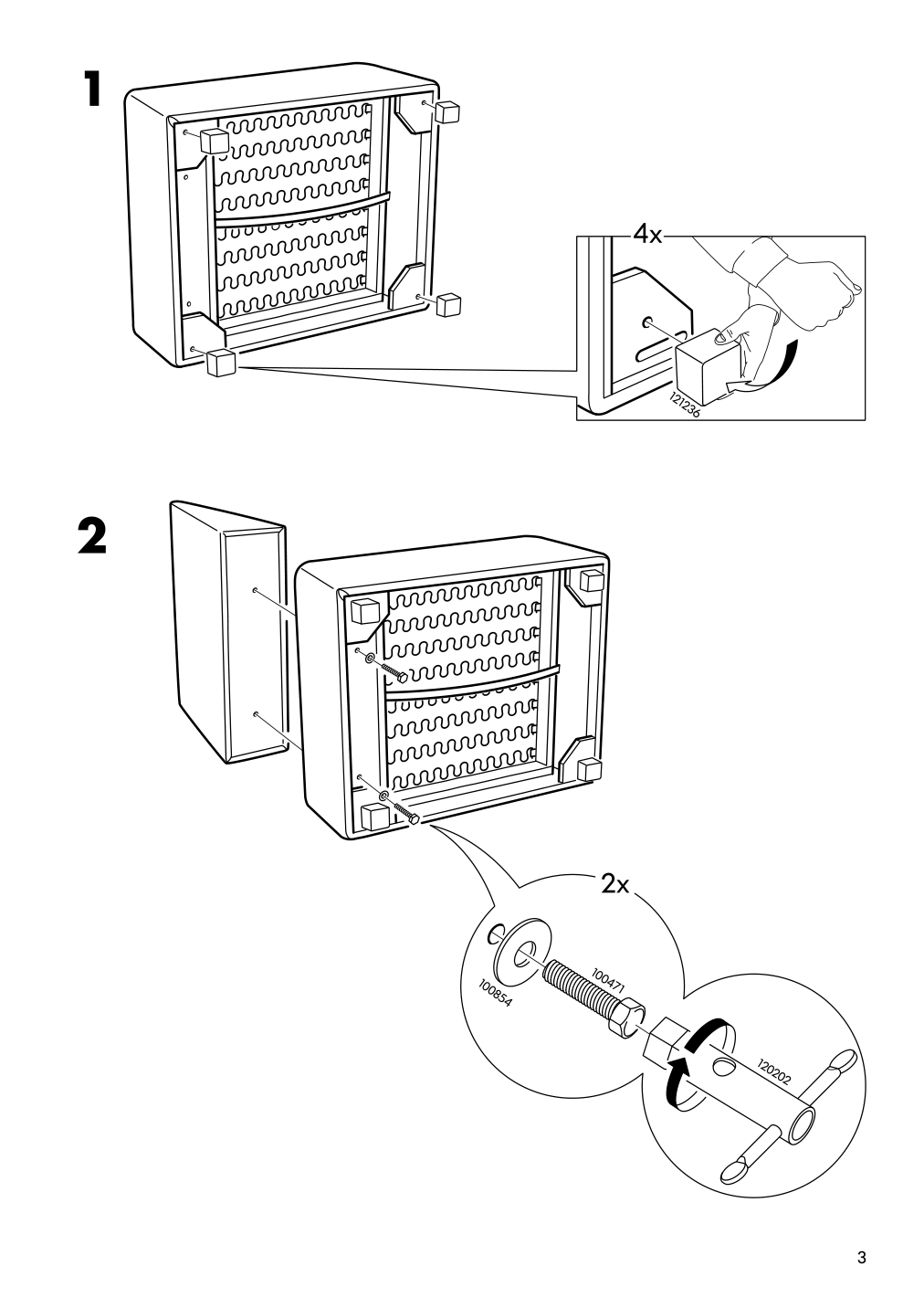 Assembly instructions for IKEA Kivik cover one seat section dansbo red lilac | Page 3 - IKEA KIVIK cover one-seat section 702.757.98