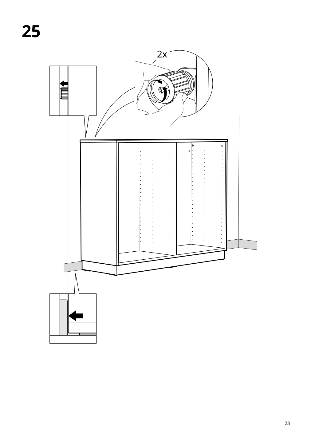 Assembly instructions for IKEA Klackenaes sideboard black oak veneer brown stained | Page 23 - IKEA KLACKENÄS sideboard 905.067.50