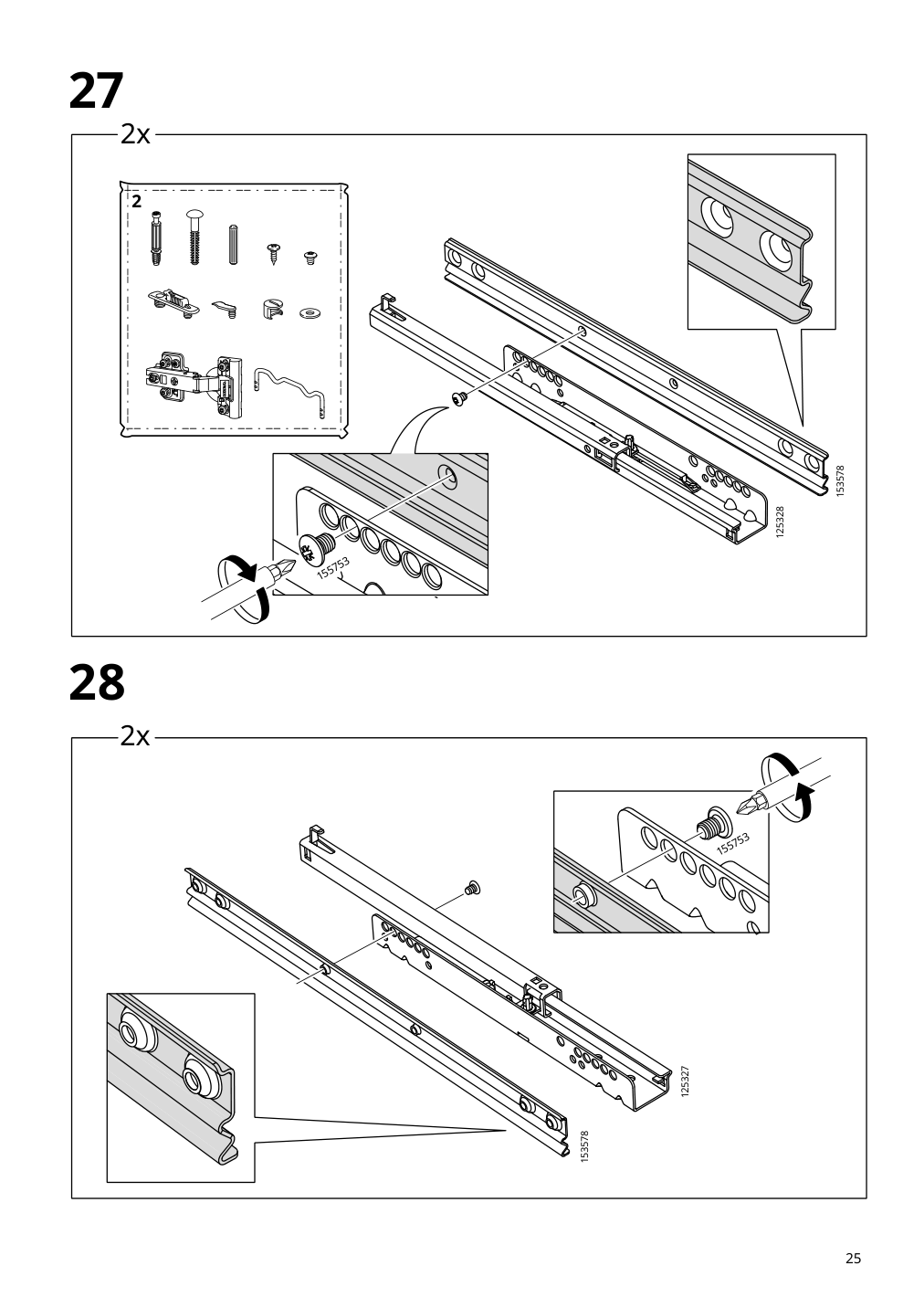 Assembly instructions for IKEA Klackenaes sideboard black oak veneer brown stained | Page 25 - IKEA KLACKENÄS sideboard 905.067.50