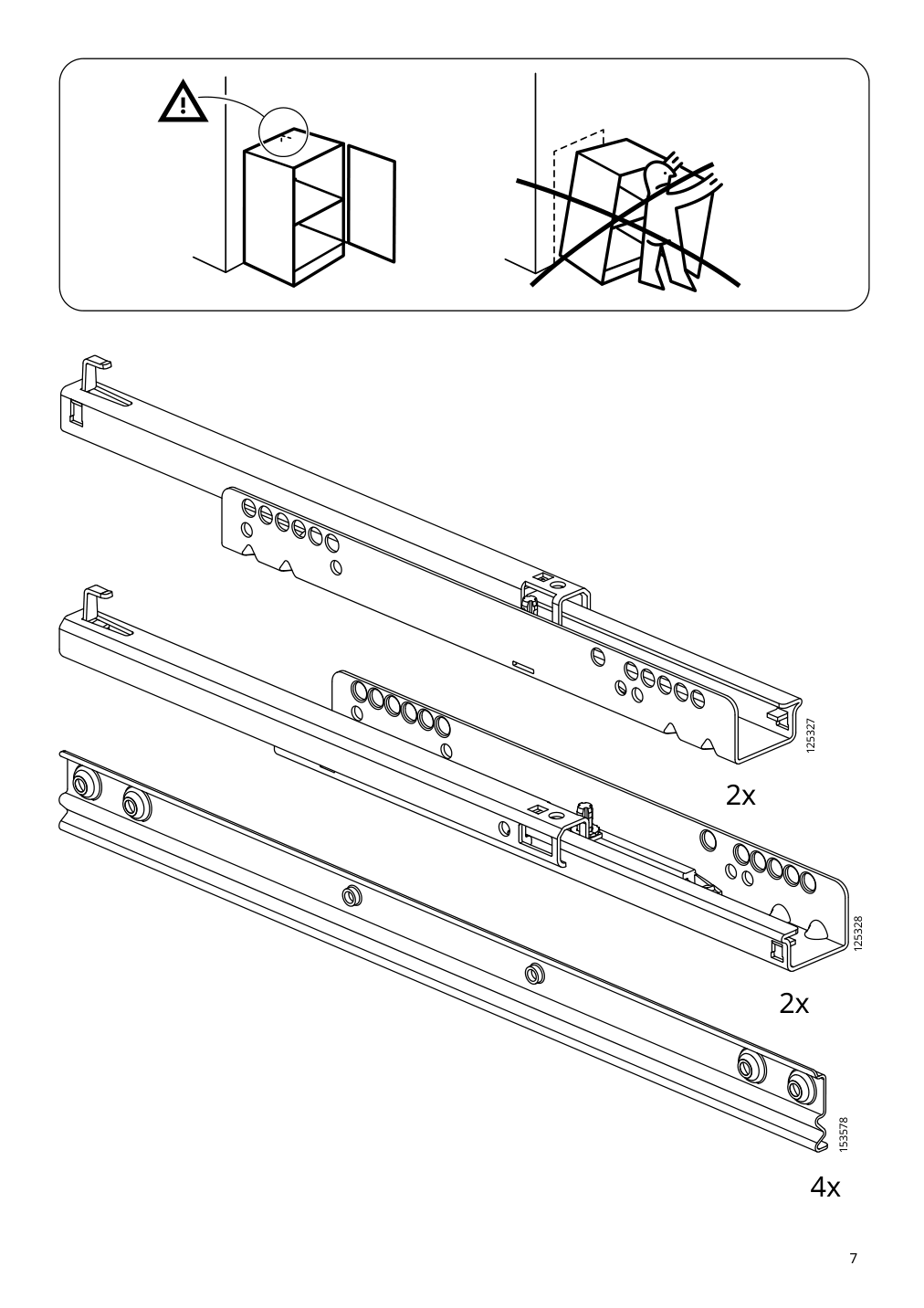 Assembly instructions for IKEA Klackenaes sideboard black oak veneer brown stained | Page 7 - IKEA KLACKENÄS sideboard 905.067.50