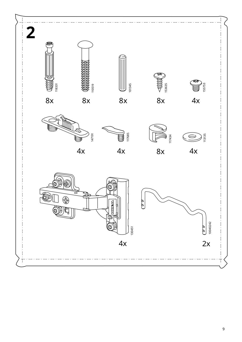 Assembly instructions for IKEA Klackenaes sideboard black oak veneer brown stained | Page 9 - IKEA KLACKENÄS sideboard 905.067.50