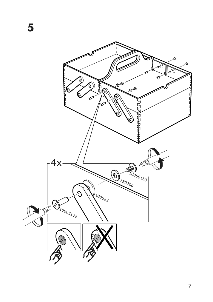 Assembly instructions for IKEA Klaemmemacka desk organizer natural plywood | Page 7 - IKEA KLÄMMEMACKA desk organizer 504.288.15