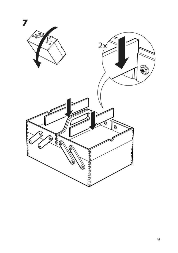 Assembly instructions for IKEA Klaemmemacka desk organizer natural plywood | Page 9 - IKEA KLÄMMEMACKA desk organizer 504.288.15