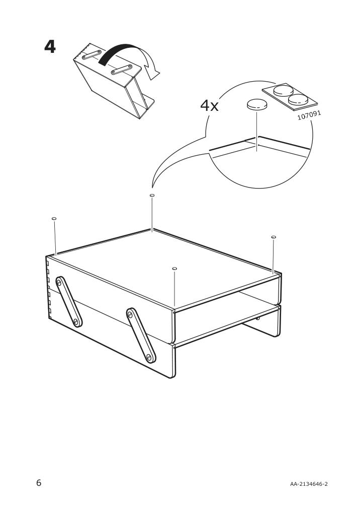 Assembly instructions for IKEA Klaemmemacka letter tray natural plywood | Page 6 - IKEA KLÄMMEMACKA letter tray 504.288.20