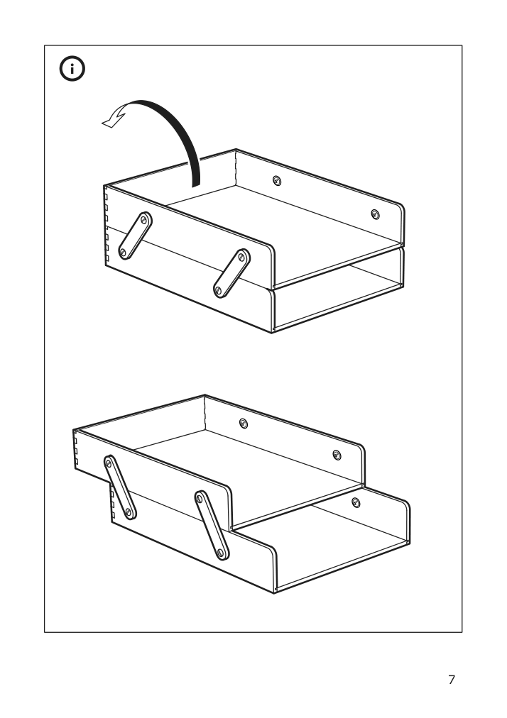 Assembly instructions for IKEA Klaemmemacka letter tray natural plywood | Page 7 - IKEA KLÄMMEMACKA letter tray 504.288.20