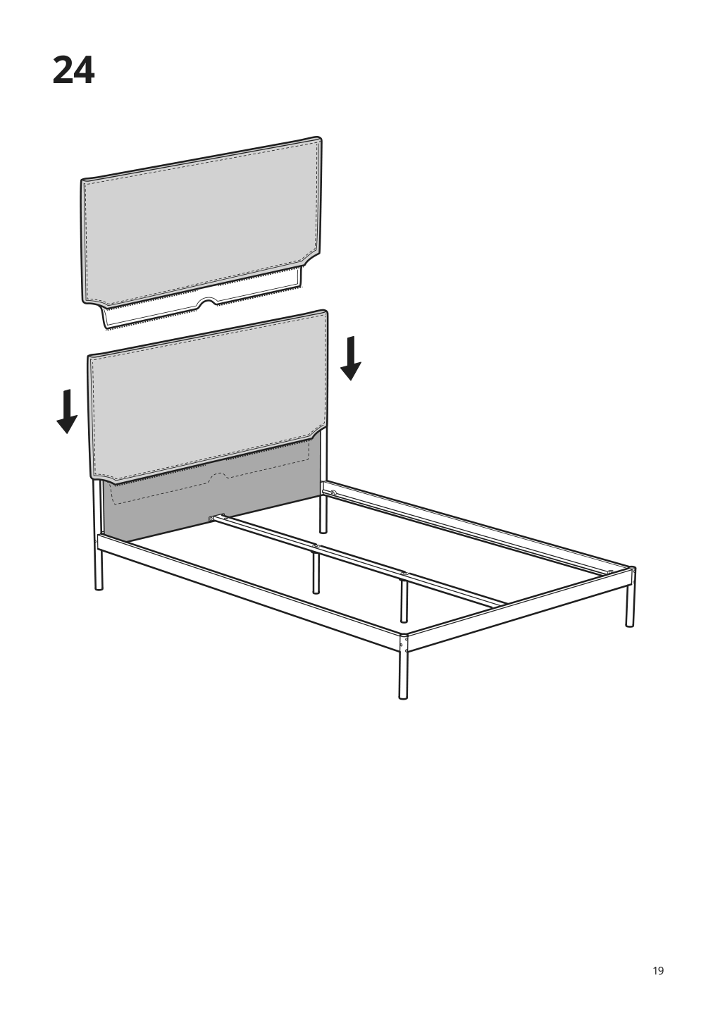 Assembly instructions for IKEA Kleppstad bed frame white vissle beige | Page 19 - IKEA KLEPPSTAD bed frame 104.926.72