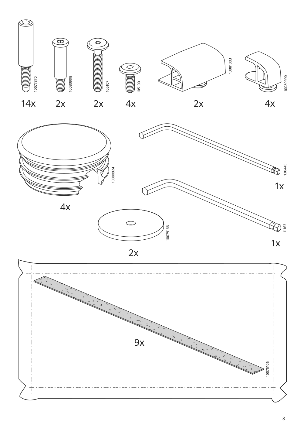 Assembly instructions for IKEA Kleppstad bed frame white vissle beige | Page 3 - IKEA KLEPPSTAD bed frame 104.926.72