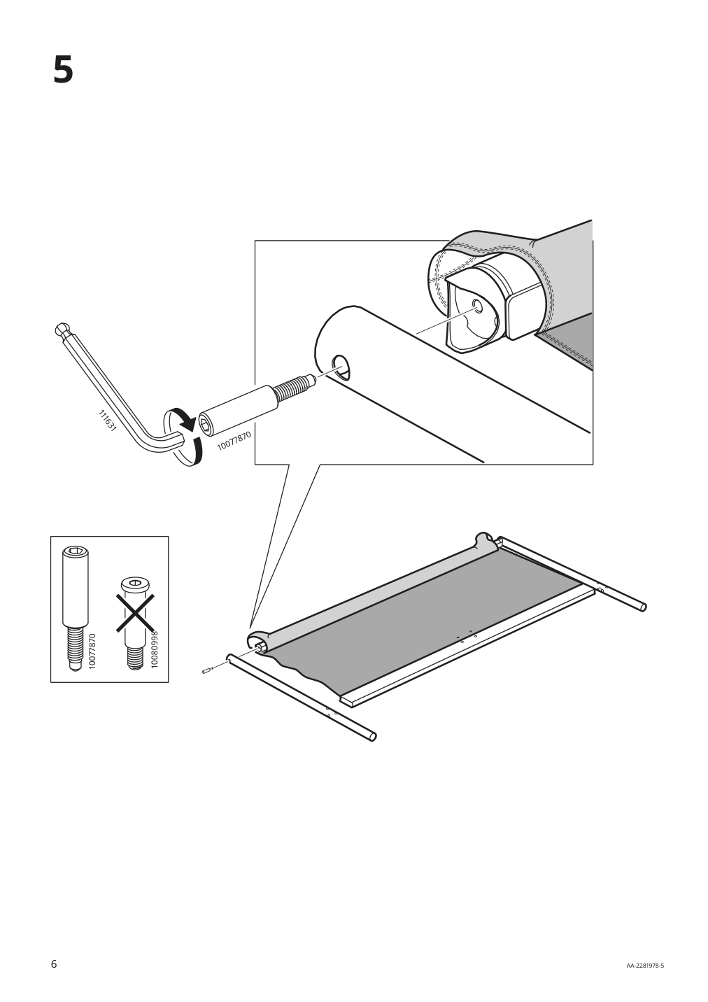 Assembly instructions for IKEA Kleppstad bed frame white vissle beige | Page 6 - IKEA KLEPPSTAD bed frame 104.926.72