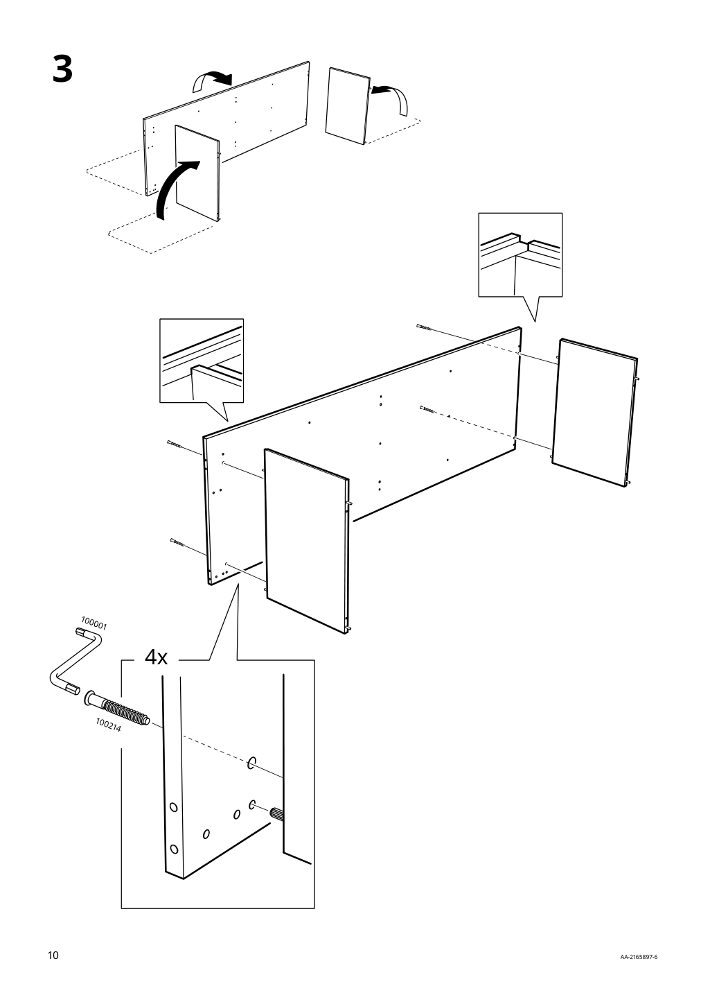 Assembly instructions for IKEA Kleppstad open wardrobe white | Page 10 - IKEA KLEPPSTAD open wardrobe 804.417.64