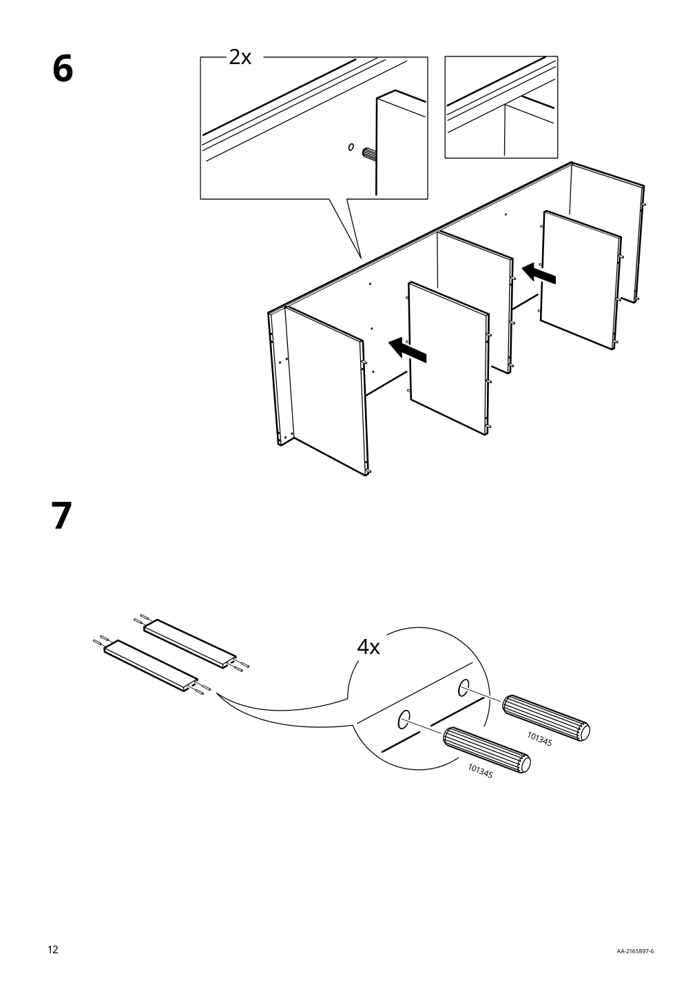 Assembly instructions for IKEA Kleppstad open wardrobe white | Page 12 - IKEA KLEPPSTAD open wardrobe 804.417.64