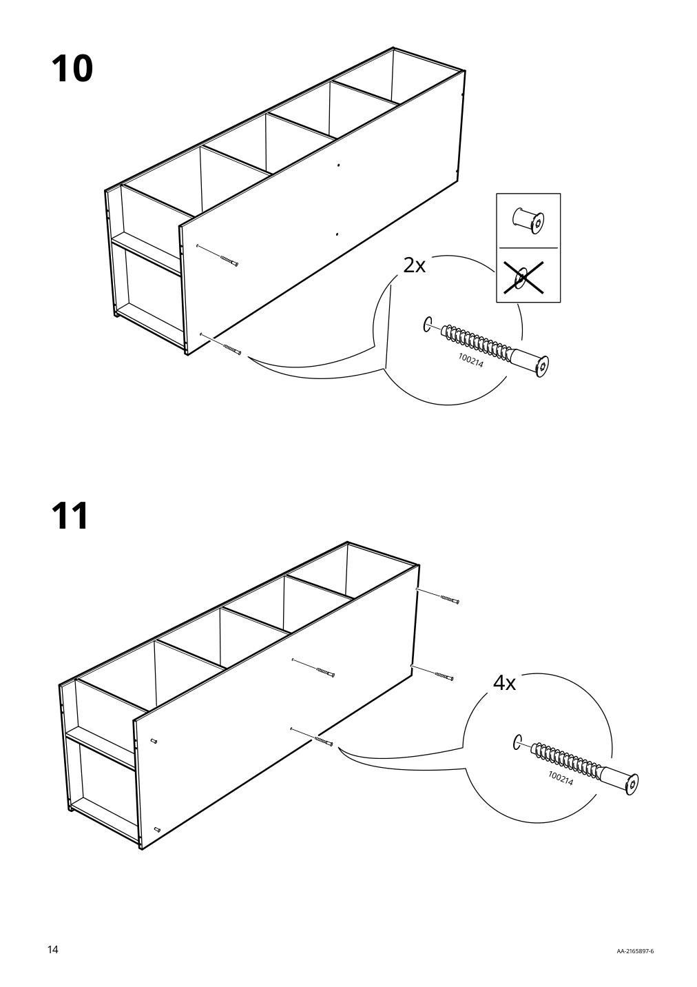 Assembly instructions for IKEA Kleppstad open wardrobe white | Page 14 - IKEA KLEPPSTAD open wardrobe 804.417.64