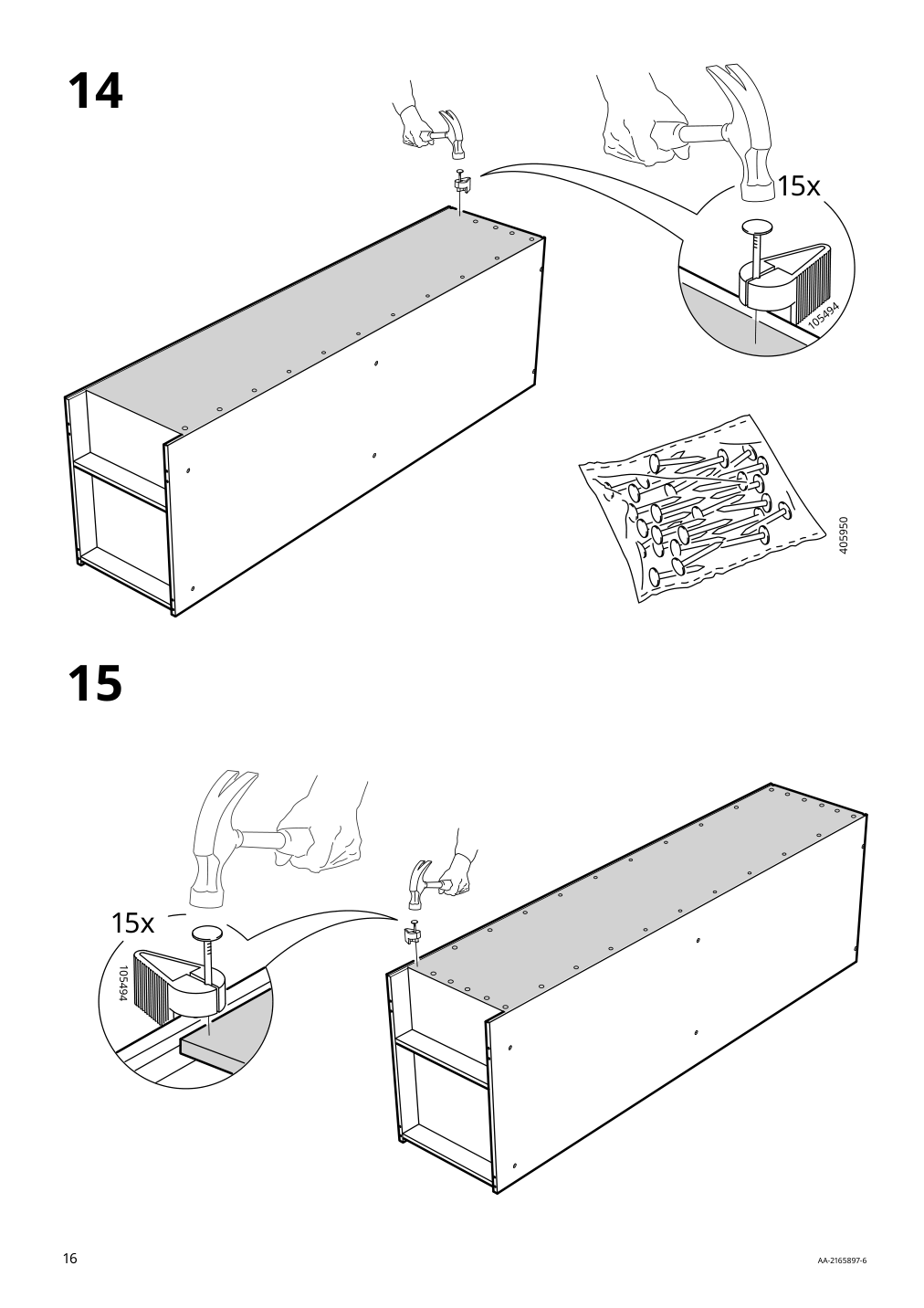 Assembly instructions for IKEA Kleppstad open wardrobe white | Page 16 - IKEA KLEPPSTAD open wardrobe 804.417.64