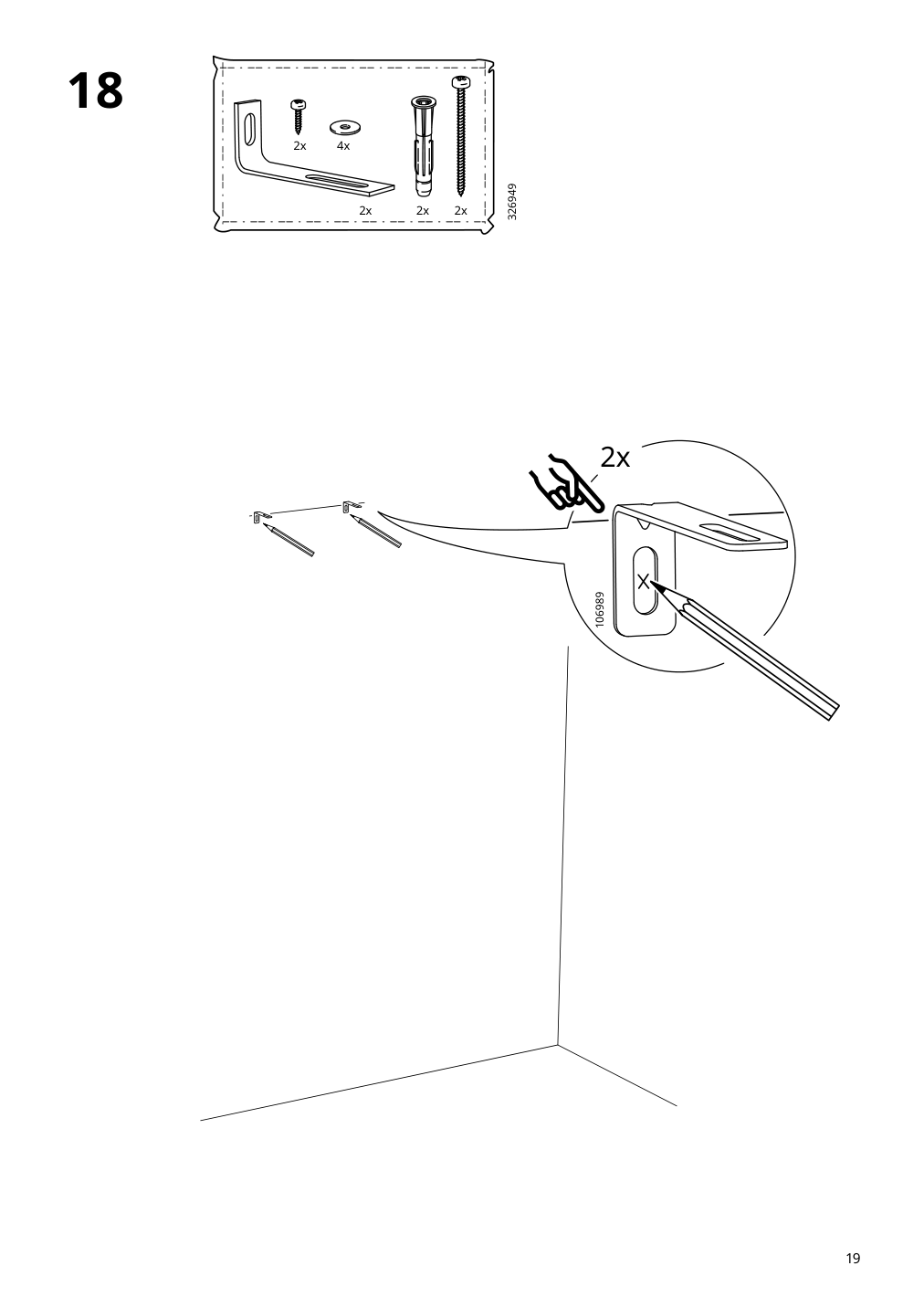 Assembly instructions for IKEA Kleppstad open wardrobe white | Page 19 - IKEA KLEPPSTAD open wardrobe 804.417.64