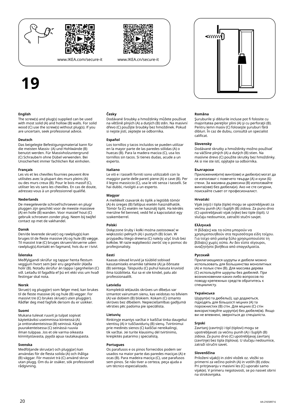 Assembly instructions for IKEA Kleppstad open wardrobe white | Page 20 - IKEA KLEPPSTAD open wardrobe 804.417.64