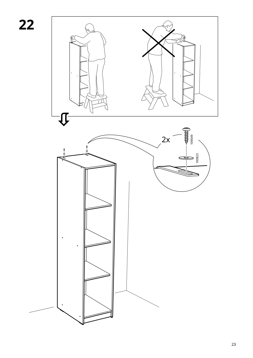 Assembly instructions for IKEA Kleppstad open wardrobe white | Page 23 - IKEA KLEPPSTAD open wardrobe 804.417.64