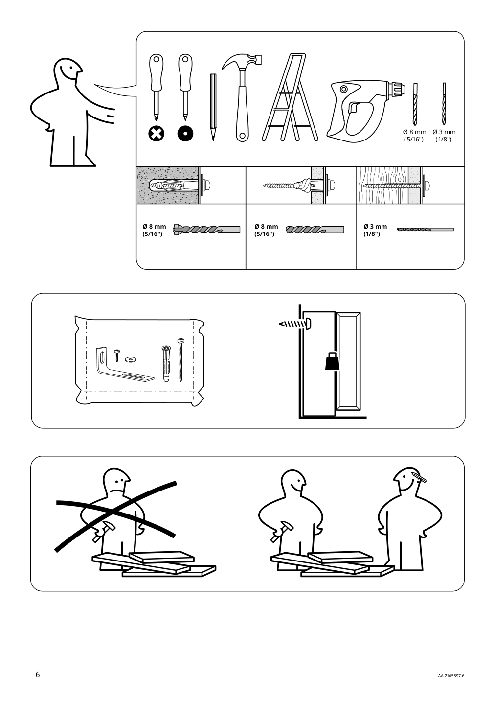 Assembly instructions for IKEA Kleppstad open wardrobe white | Page 6 - IKEA KLEPPSTAD open wardrobe 804.417.64