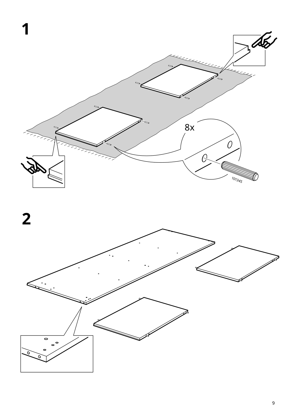 Assembly instructions for IKEA Kleppstad open wardrobe white | Page 9 - IKEA KLEPPSTAD open wardrobe 804.417.64