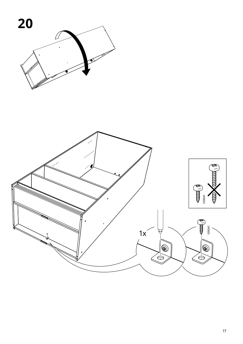 Assembly instructions for IKEA Kleppstad wardrobe with 2 doors white | Page 17 - IKEA KLEPPSTAD wardrobe with 2 doors 804.372.34