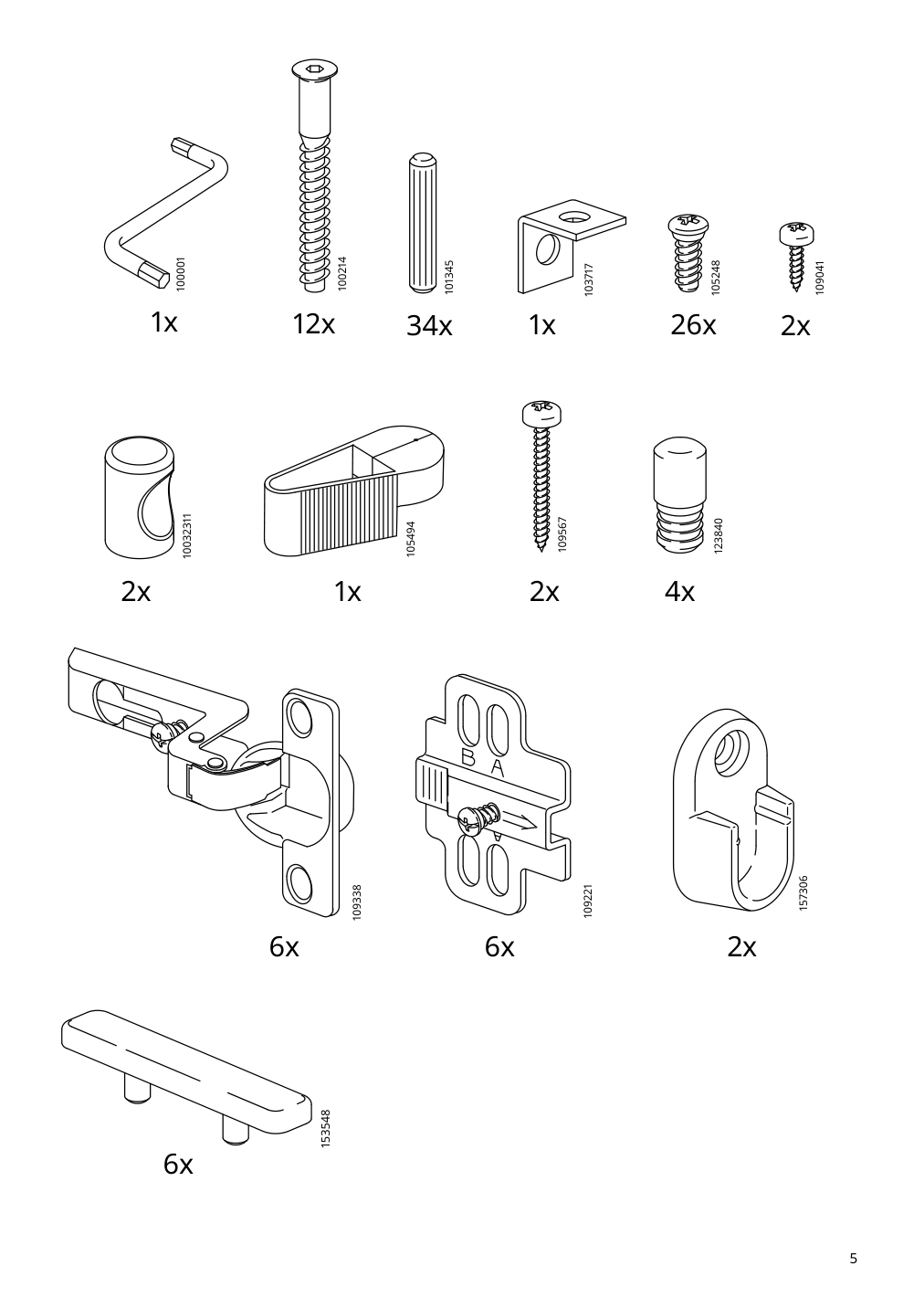 Assembly instructions for IKEA Kleppstad wardrobe with 2 doors white | Page 5 - IKEA KLEPPSTAD wardrobe with 2 doors 804.372.34