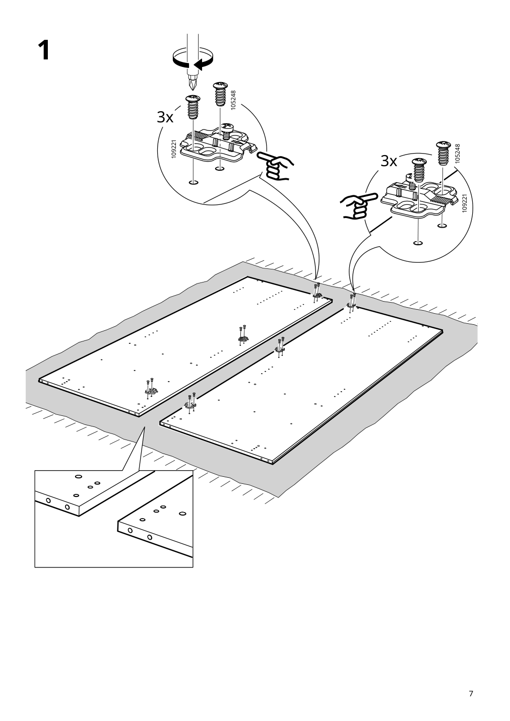 Assembly instructions for IKEA Kleppstad wardrobe with 2 doors white | Page 7 - IKEA KLEPPSTAD wardrobe with 2 doors 804.372.34