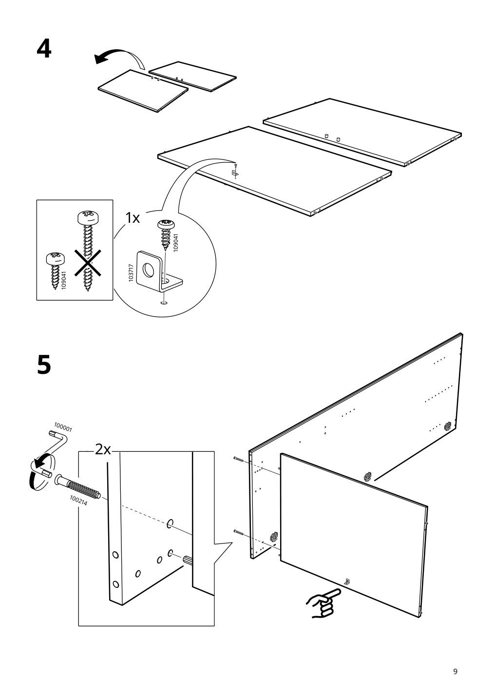 Assembly instructions for IKEA Kleppstad wardrobe with 2 doors white | Page 9 - IKEA KLEPPSTAD wardrobe with 2 doors 804.372.34