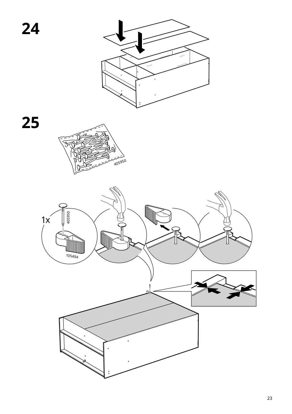 Assembly instructions for IKEA Kleppstad wardrobe with sliding doors white | Page 23 - IKEA KLEPPSTAD wardrobe with sliding doors 904.372.38