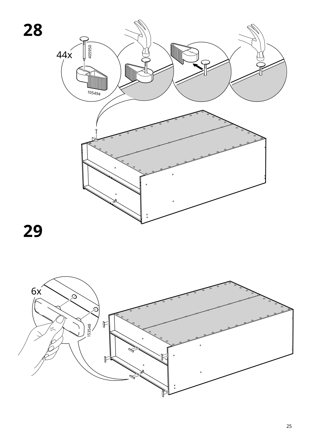 Assembly instructions for IKEA Kleppstad wardrobe with sliding doors white | Page 25 - IKEA KLEPPSTAD wardrobe with sliding doors 904.372.38