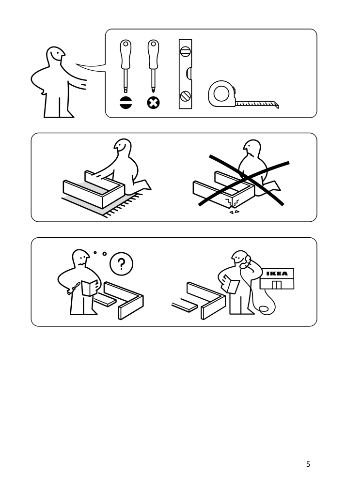 Assembly instructions for IKEA Klibbal mirror brown | Page 5 - IKEA KLIBBAL mirror 705.733.78