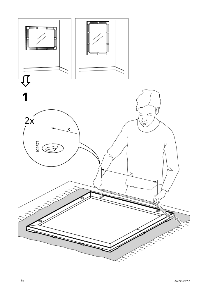 Assembly instructions for IKEA Klibbal mirror brown | Page 6 - IKEA KLIBBAL mirror 705.733.78