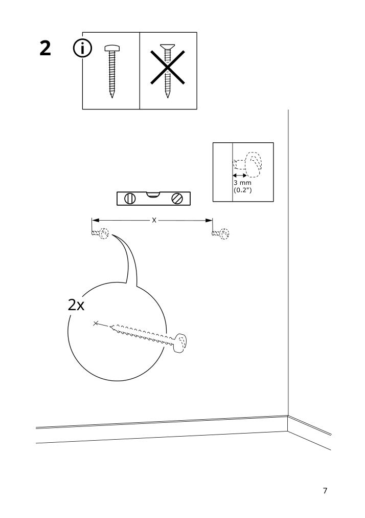 Assembly instructions for IKEA Klibbal mirror brown | Page 7 - IKEA KLIBBAL mirror 705.733.78