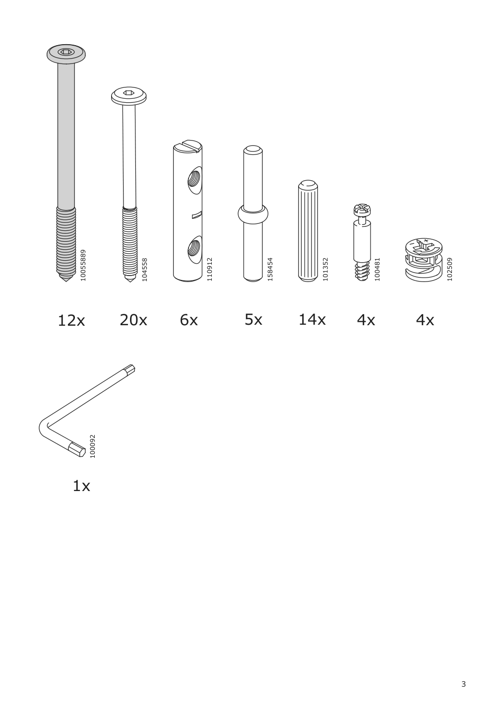 Assembly instructions for IKEA Klimpfjaell dining table gray brown | Page 3 - IKEA KLIMPFJÄLL / NORDVIKEN table and 6 chairs 195.563.77