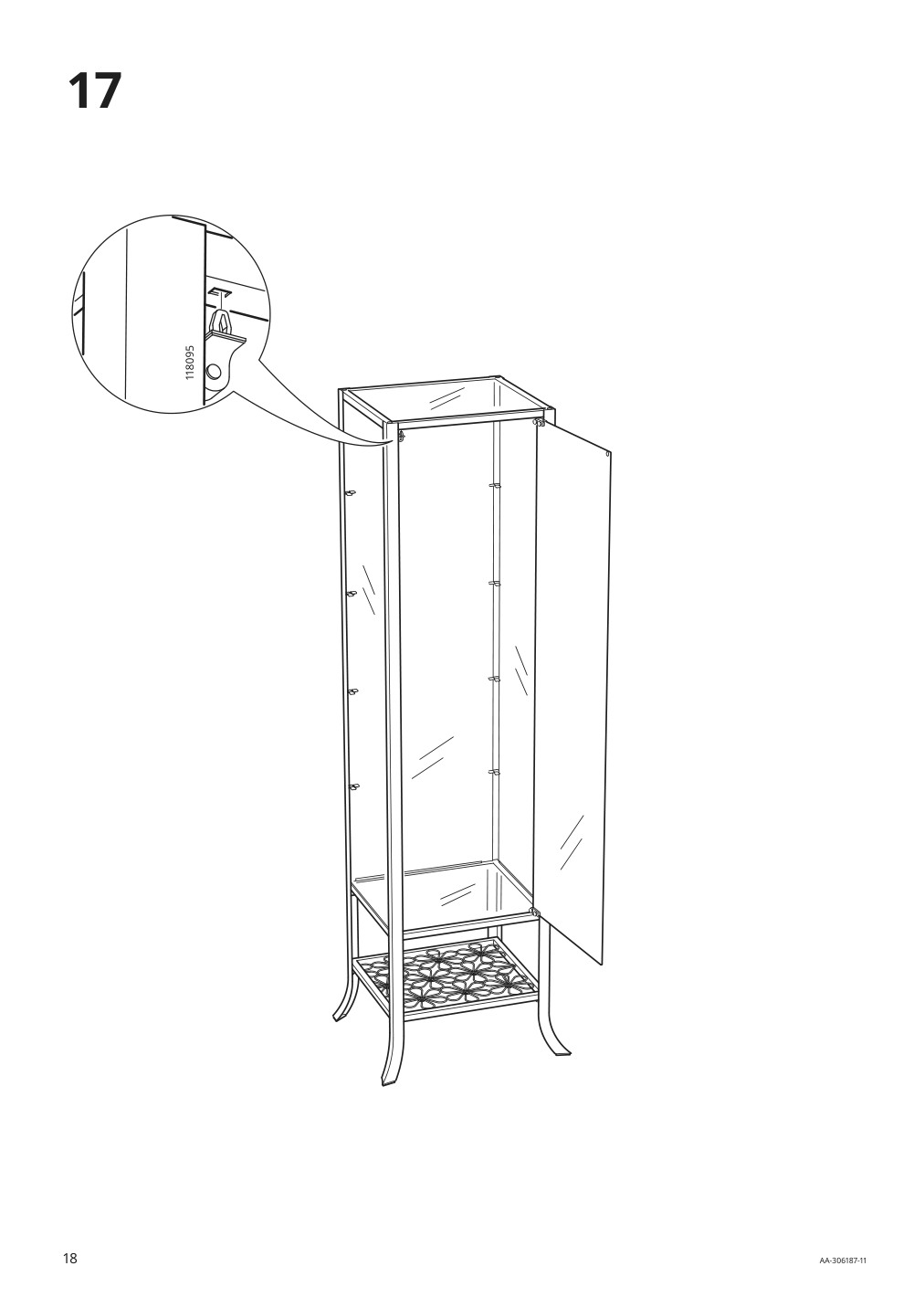 Assembly instructions for IKEA Klingsbo glass door cabinet black clear glass | Page 18 - IKEA KLINGSBO glass-door cabinet 601.285.62