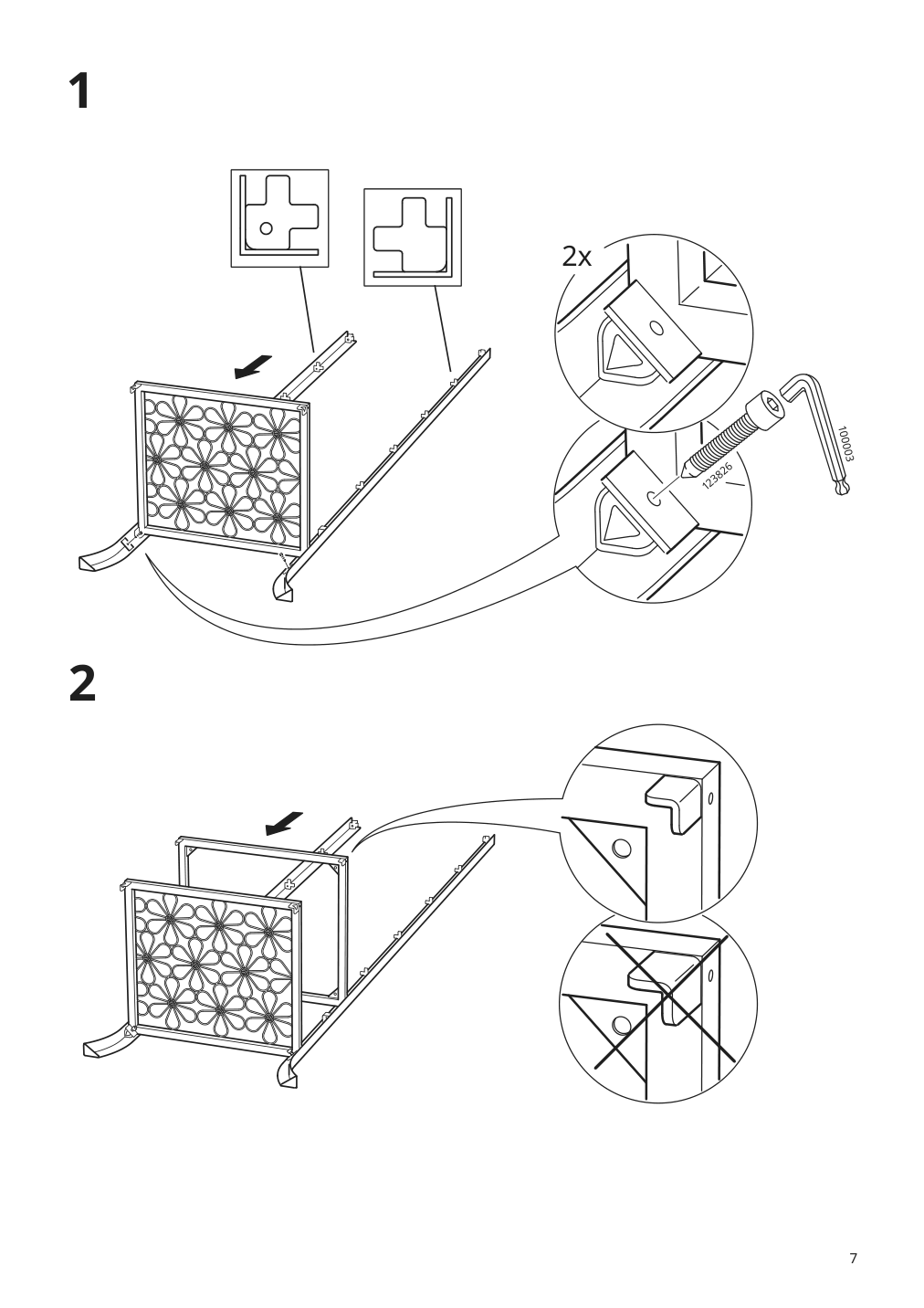 Assembly instructions for IKEA Klingsbo glass door cabinet black clear glass | Page 7 - IKEA KLINGSBO glass-door cabinet 601.285.62