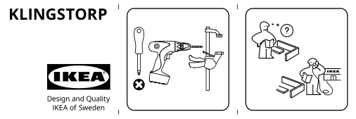 Assembly instructions for IKEA Klingstorp knob black chrome plated | Page 1 - IKEA KLINGSTORP knob 305.652.81