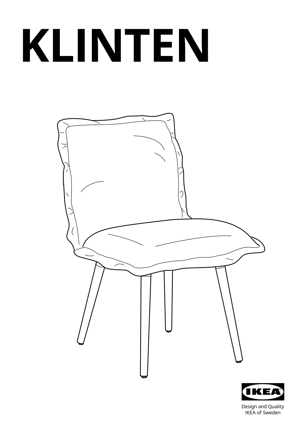 Assembly instructions for IKEA Klinten chair brown kilanda dark gray | Page 1 - IKEA EKEDALEN / KLINTEN table and 4 chairs 195.058.73