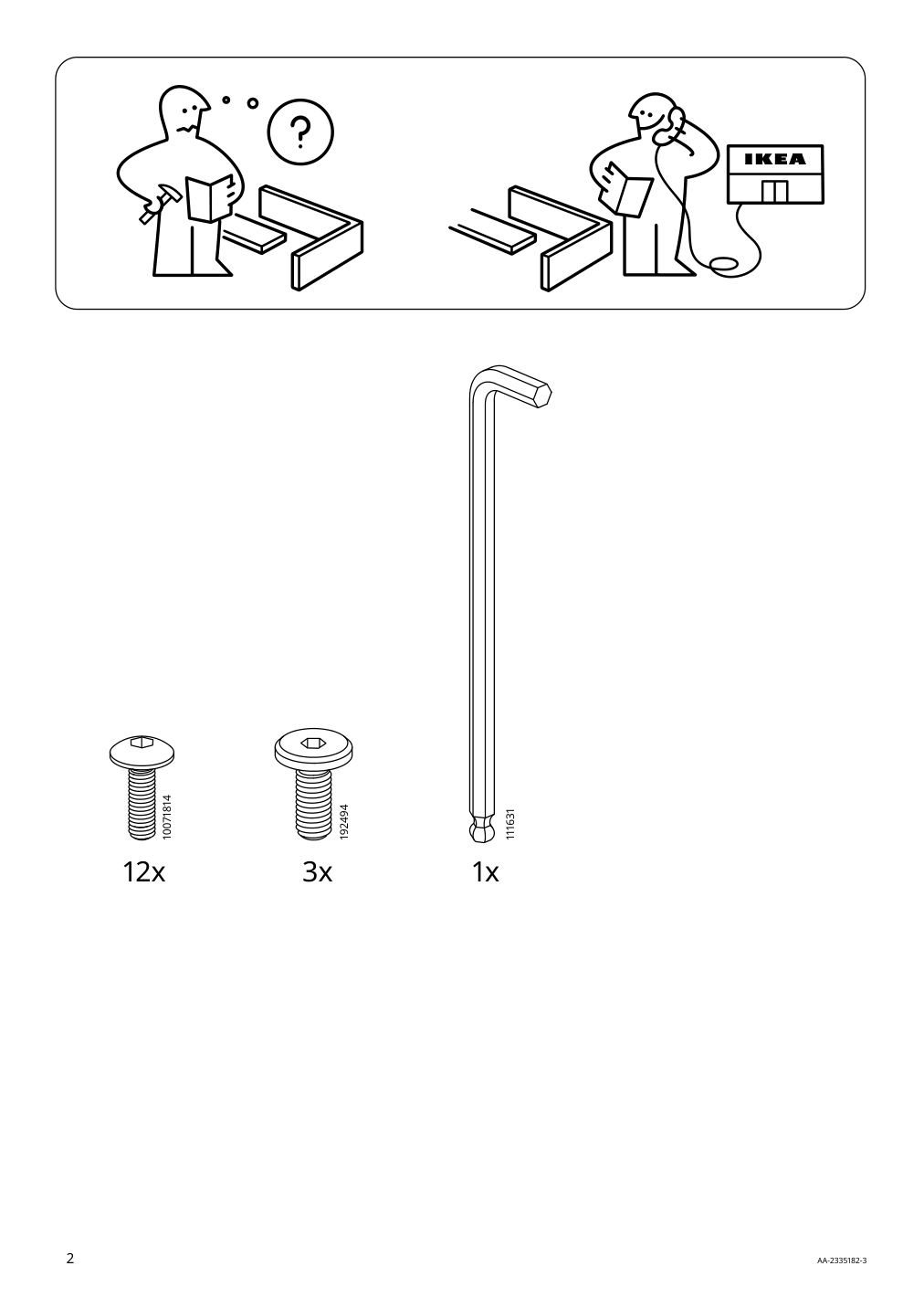 Assembly instructions for IKEA Klinten chair brown kilanda dark gray | Page 2 - IKEA EKEDALEN / KLINTEN table and 4 chairs 195.058.73