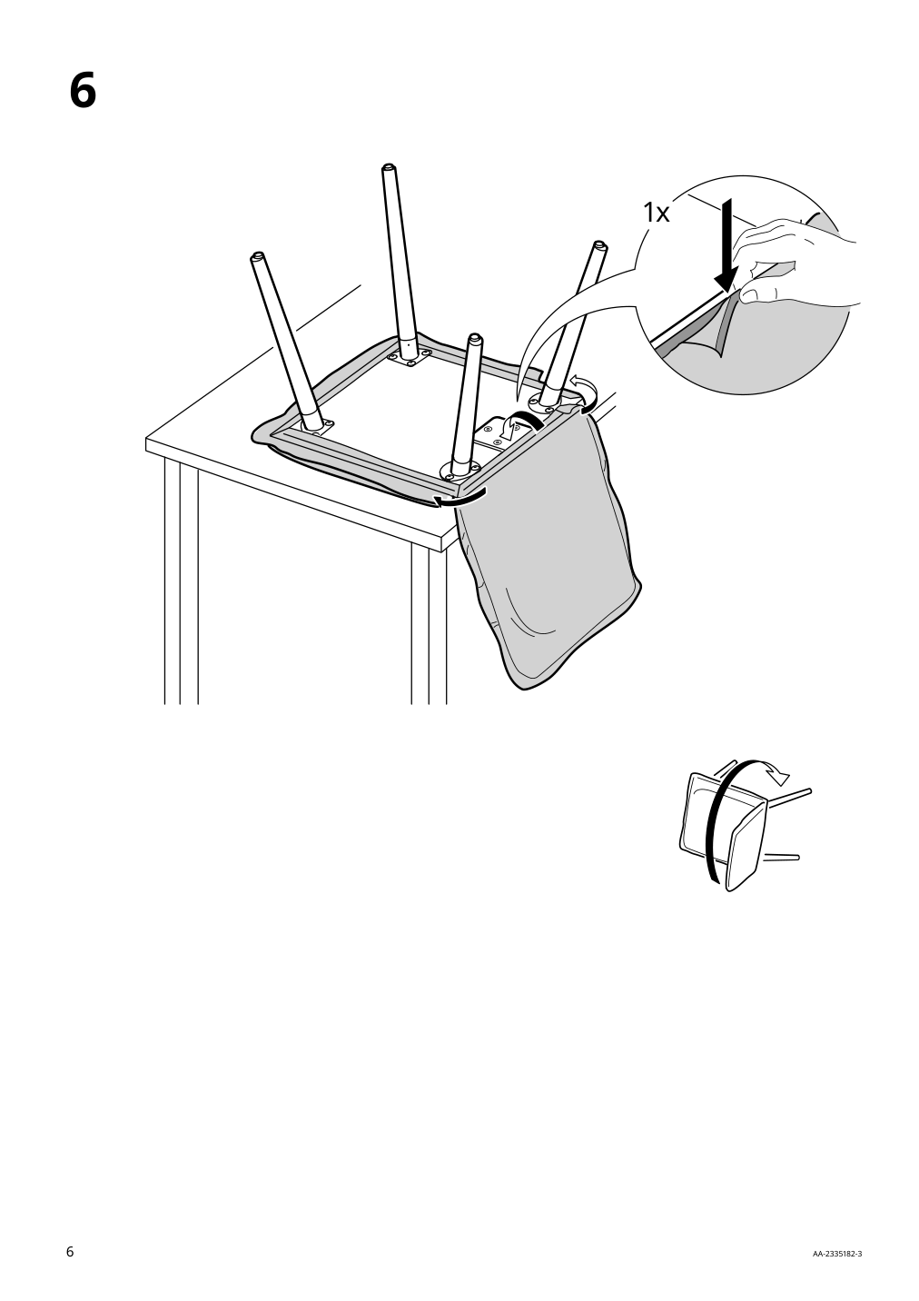 Assembly instructions for IKEA Klinten chair brown kilanda dark gray | Page 6 - IKEA EKEDALEN / KLINTEN table and 4 chairs 195.058.73