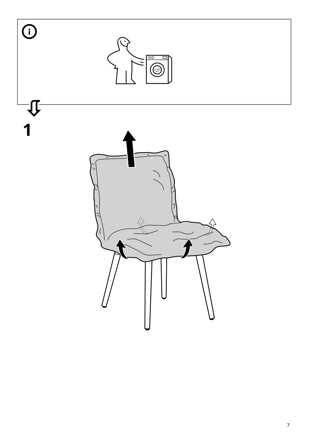 Assembly instructions for IKEA Klinten chair brown kilanda dark gray | Page 7 - IKEA EKEDALEN / KLINTEN table and 4 chairs 195.058.73