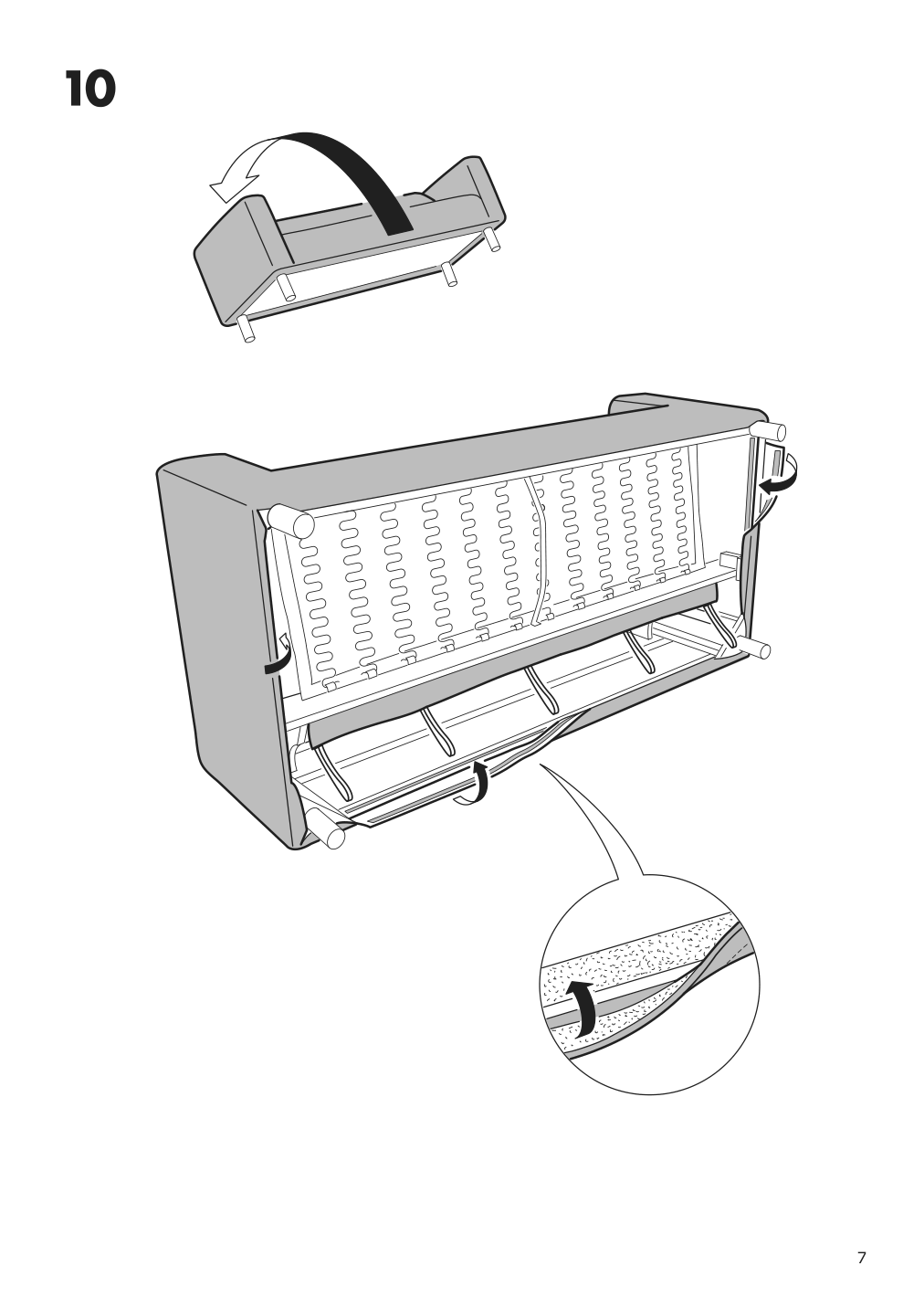 Assembly instructions for IKEA Klippan cover for loveseat mattsbo multicolor | Page 7 - IKEA KLIPPAN cover for loveseat 604.256.23