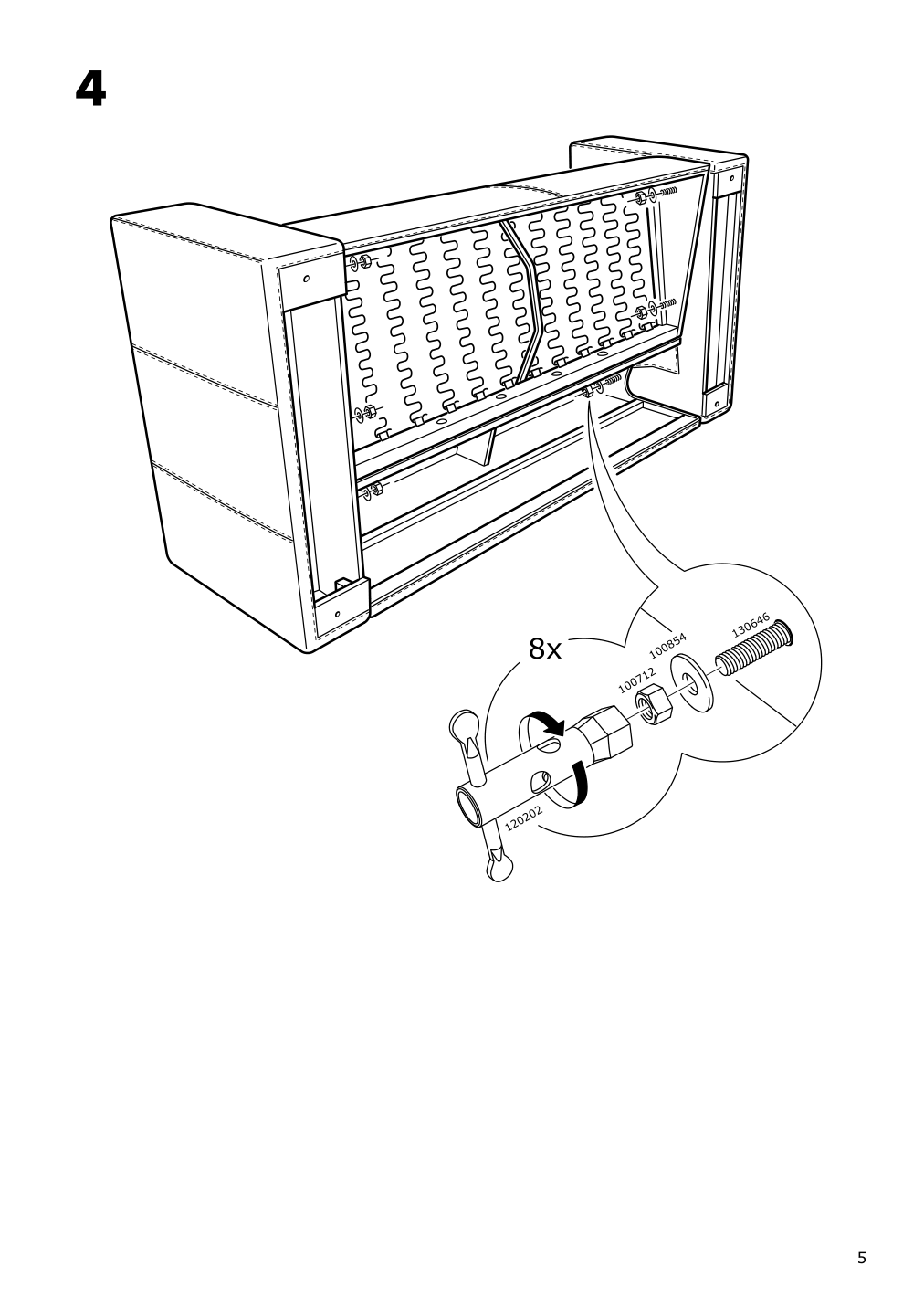 Assembly instructions for IKEA Klippan loveseat bomstad black | Page 5 - IKEA KLIPPAN loveseat 403.993.14