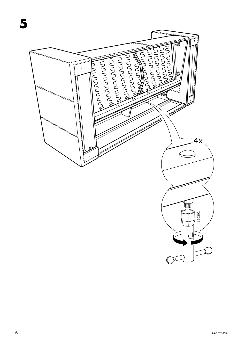 Assembly instructions for IKEA Klippan loveseat bomstad black | Page 6 - IKEA KLIPPAN loveseat 403.993.14