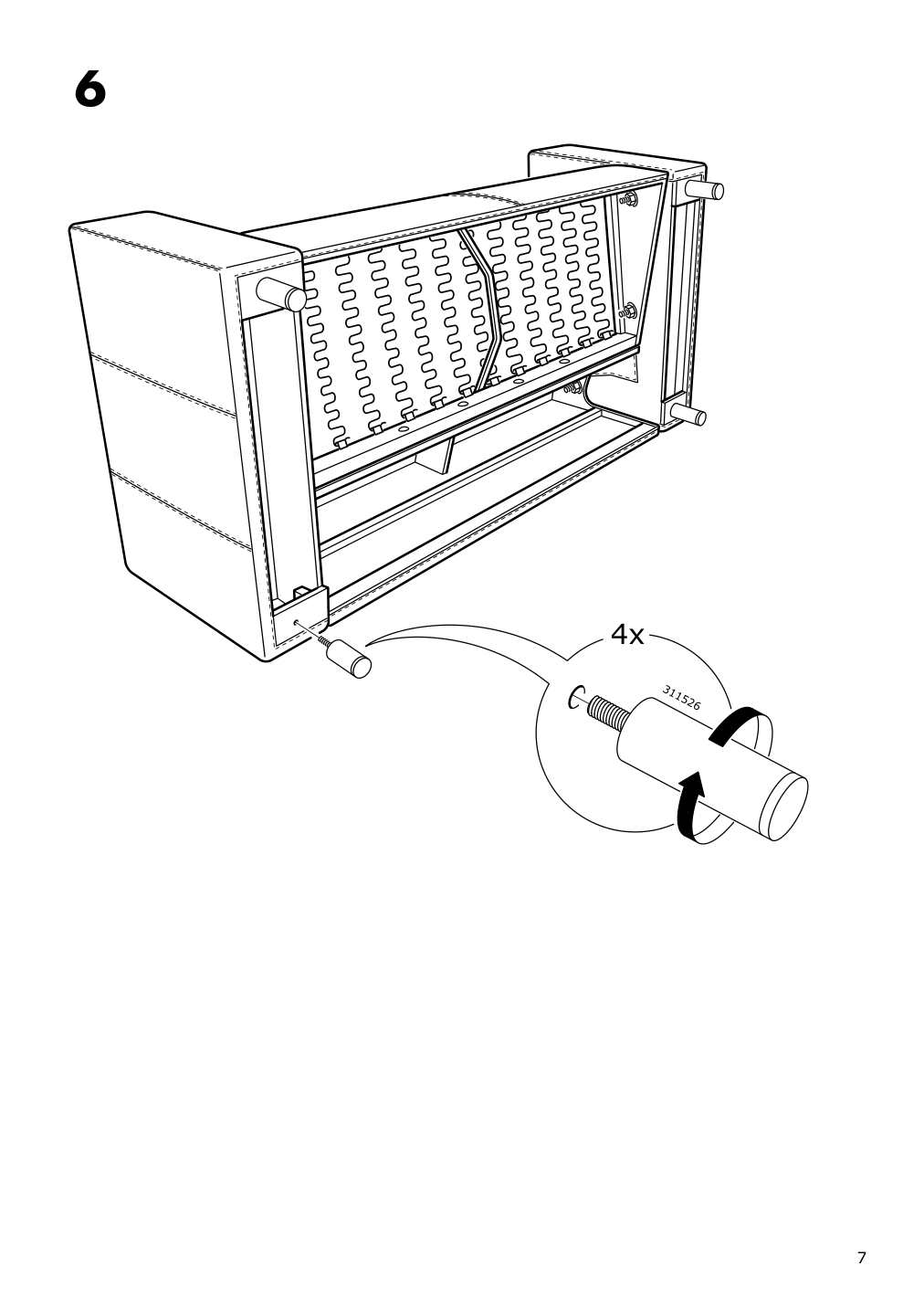 Assembly instructions for IKEA Klippan loveseat bomstad black | Page 7 - IKEA KLIPPAN loveseat 403.993.14