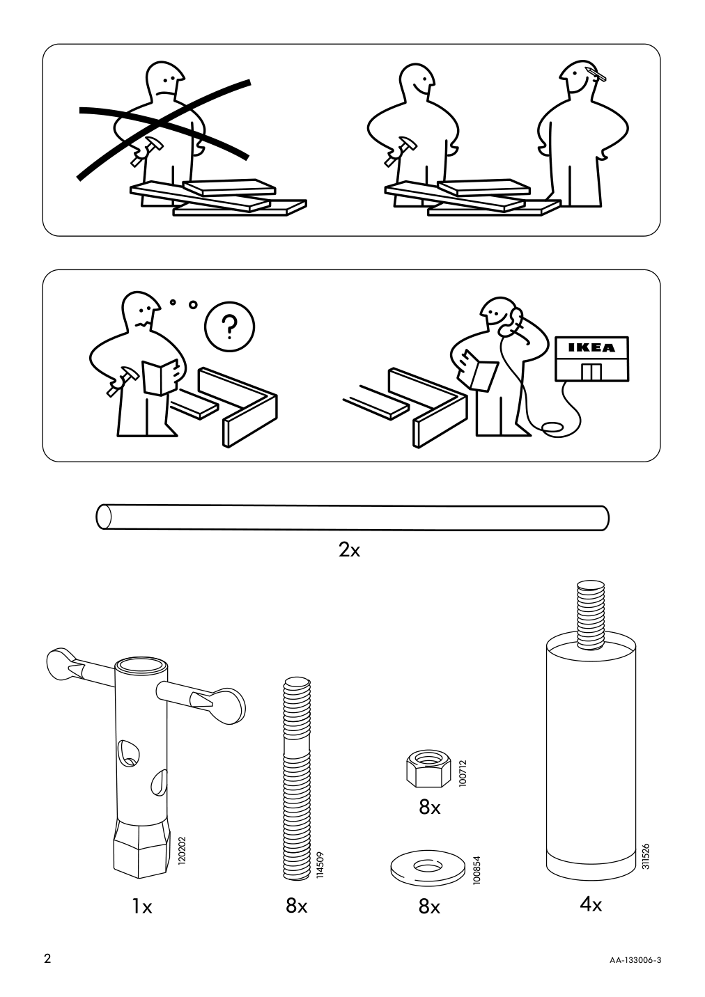 Assembly instructions for IKEA Klippan loveseat frame lining cloth | Page 2 - IKEA KLIPPAN loveseat 790.106.14