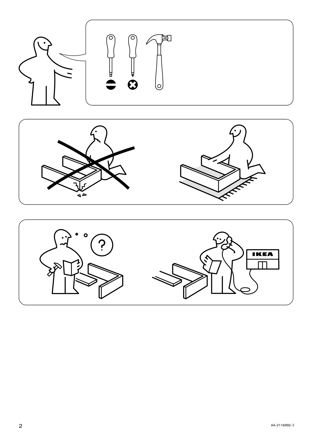 Assembly instructions for IKEA Kloeven deck chair outdoor dark brown | Page 2 - IKEA KLÖVEN deck chair, outdoor 604.276.41