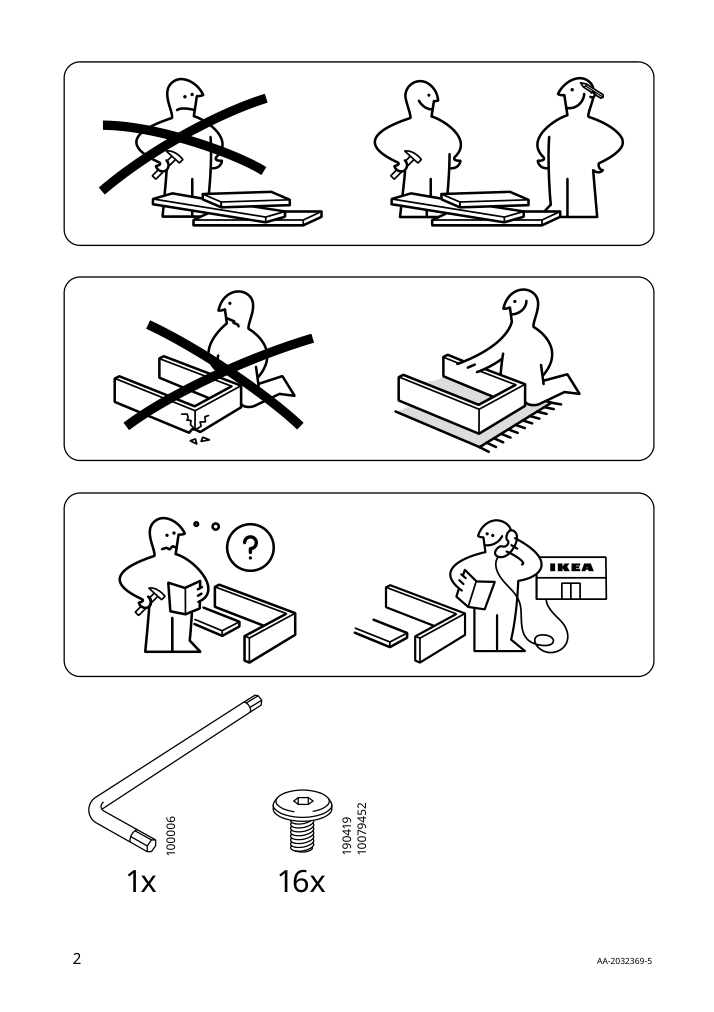 Assembly instructions for IKEA Knarrevik nightstand black | Page 2 - IKEA KNARREVIK nightstand 303.811.83