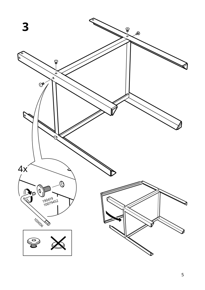 Assembly instructions for IKEA Knarrevik nightstand black | Page 5 - IKEA KNARREVIK nightstand 303.811.83