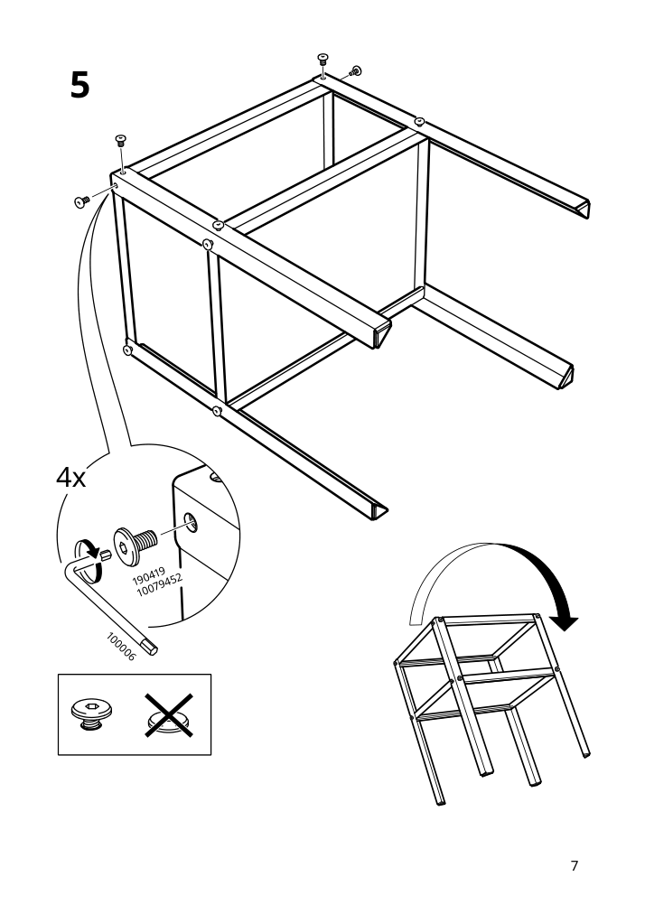 Assembly instructions for IKEA Knarrevik nightstand black | Page 7 - IKEA KNARREVIK nightstand 303.811.83