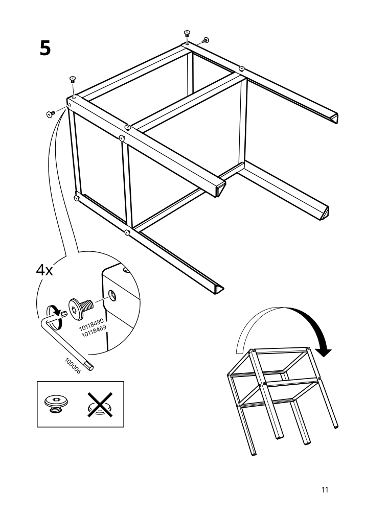 Assembly instructions for IKEA Knarrevik nightstand black | Page 11 - IKEA KNARREVIK nightstand 005.763.18