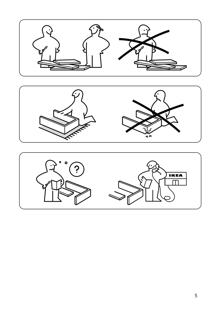 Assembly instructions for IKEA Knarrevik nightstand black | Page 5 - IKEA KNARREVIK nightstand 005.763.18