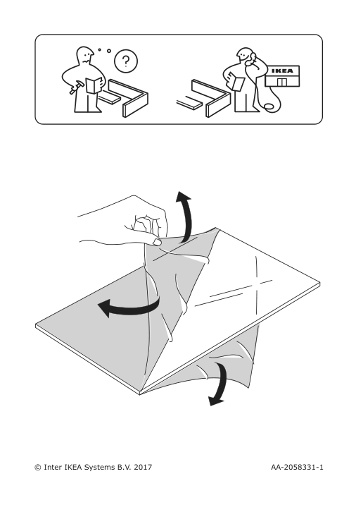 Assembly instructions for IKEA Knoppaeng frame with poster always be sure | Page 1 - IKEA KNOPPÄNG frame with poster 505.607.01